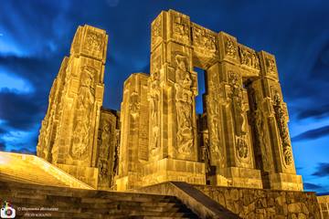 Thumbnail of Chronicle of Georgia in warm gold light at blue hour